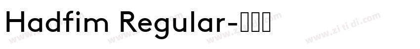 Hadfim Regular字体转换